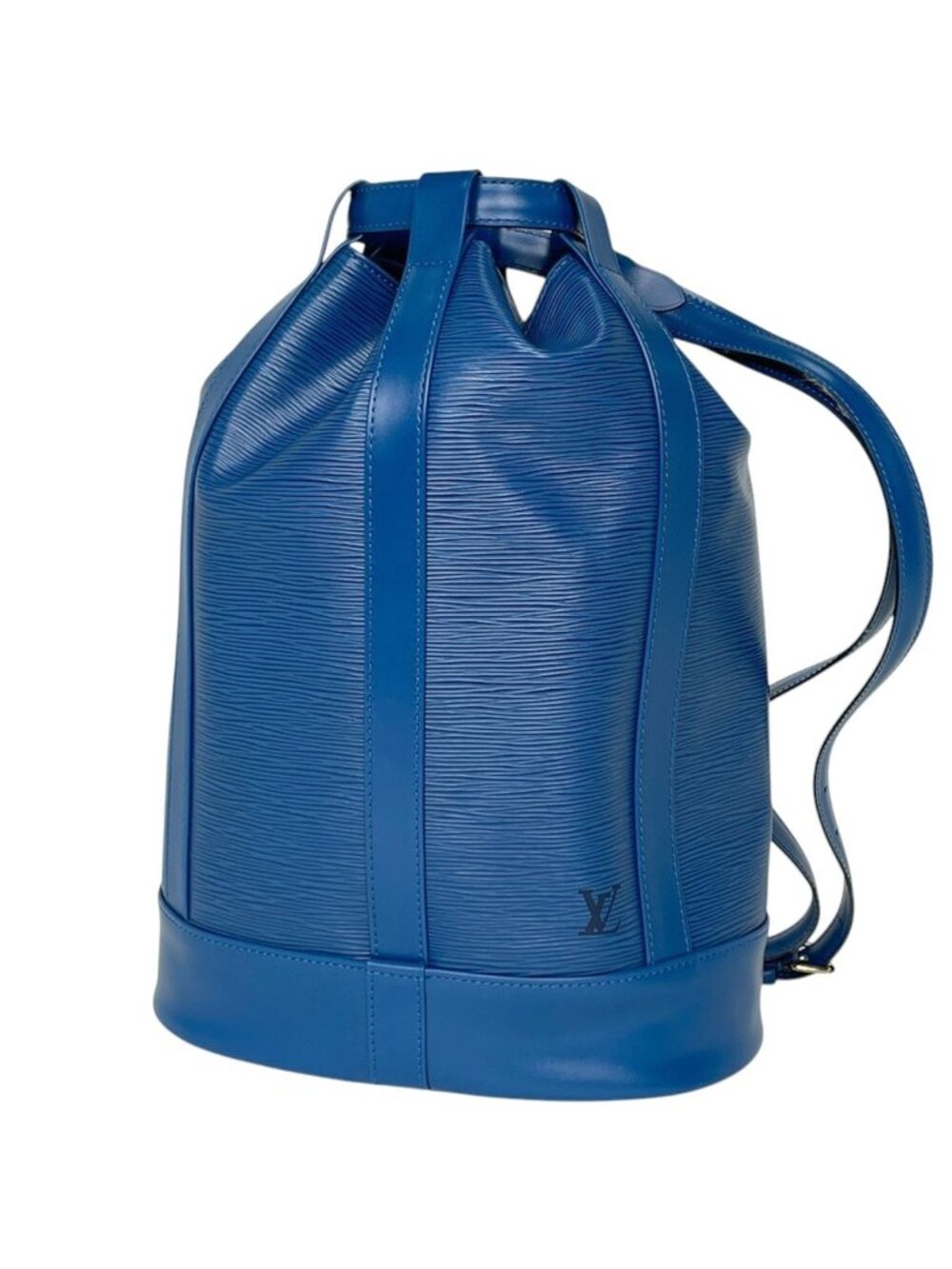 Louis Vuitton Randonnee PM Shoulder Bag Epi Toledo Blue